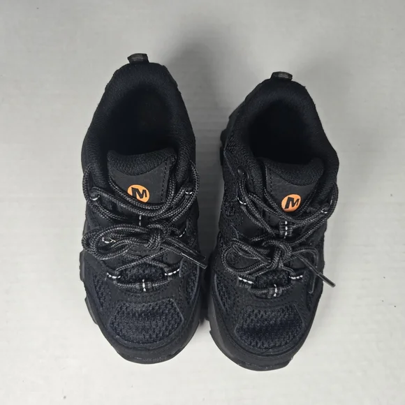 Merrell Kids Black Moab 3 Low Hiker Unisex Waterproof Hiking Shoe Toddler 10.5 - Picture 3 of 8